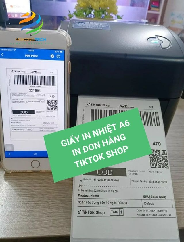 Mua bán giấy in nhiệt a6 in các đơn hàng ngành thương mại điện tử như shopee, tiki, lazada, sendo, tiktok,....